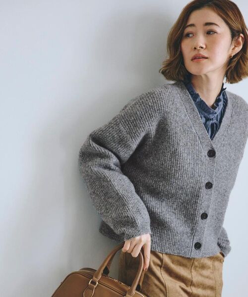 grove / グローブ カーディガン・ボレロ | 【SETITEM】オーバーサイズ畔カーディガン | 詳細8