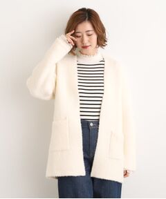 grove / グローブ カーディガン・ボレロ | 軽やかに着流す　ブークレニットコーディガン