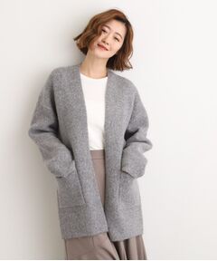 grove / グローブ カーディガン・ボレロ | 軽やかに着流す　ブークレニットコーディガン