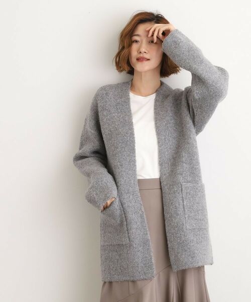 grove / グローブ カーディガン・ボレロ | 軽やかに着流す　ブークレニットコーディガン | 詳細10
