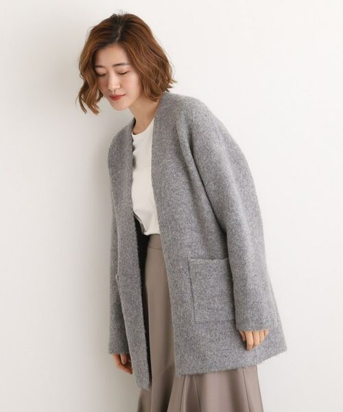 grove / グローブ カーディガン・ボレロ | 軽やかに着流す　ブークレニットコーディガン | 詳細11