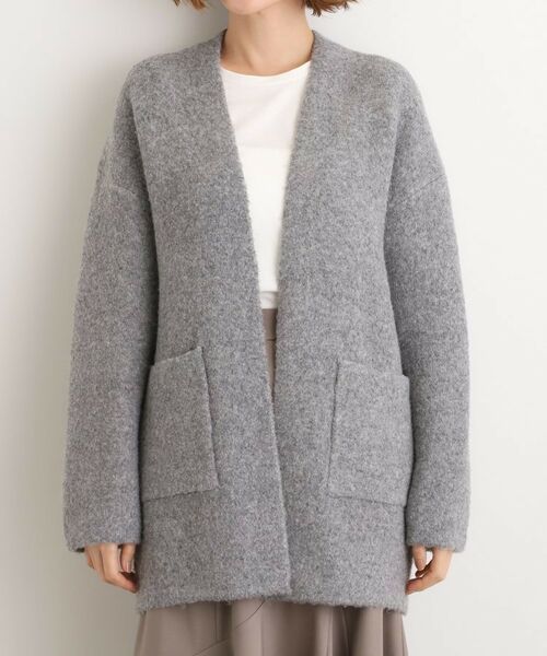 grove / グローブ カーディガン・ボレロ | 軽やかに着流す　ブークレニットコーディガン | 詳細14