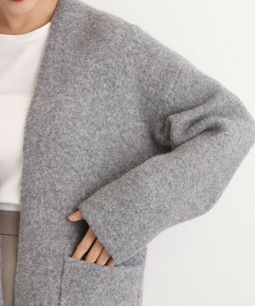grove / グローブ カーディガン・ボレロ | 軽やかに着流す　ブークレニットコーディガン | 詳細18