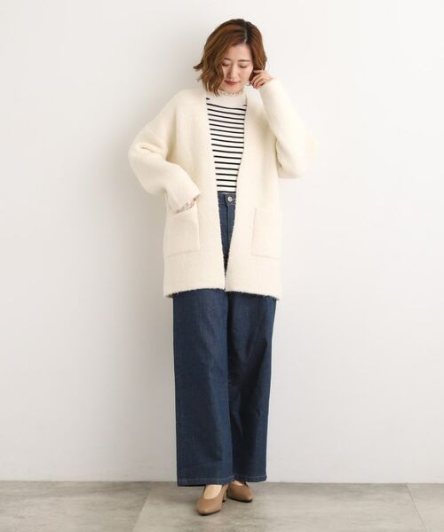 grove / グローブ カーディガン・ボレロ | 軽やかに着流す　ブークレニットコーディガン | 詳細4