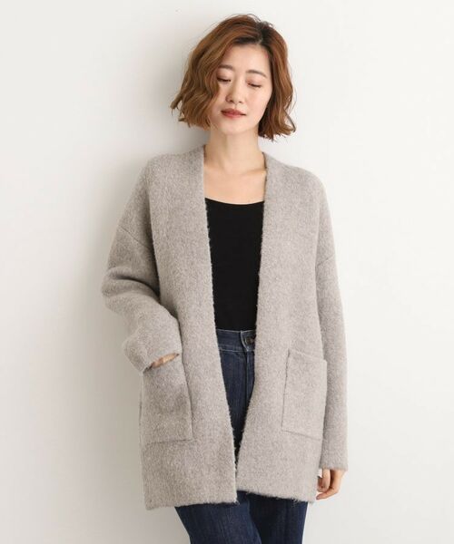 grove / グローブ カーディガン・ボレロ | 軽やかに着流す　ブークレニットコーディガン | 詳細7