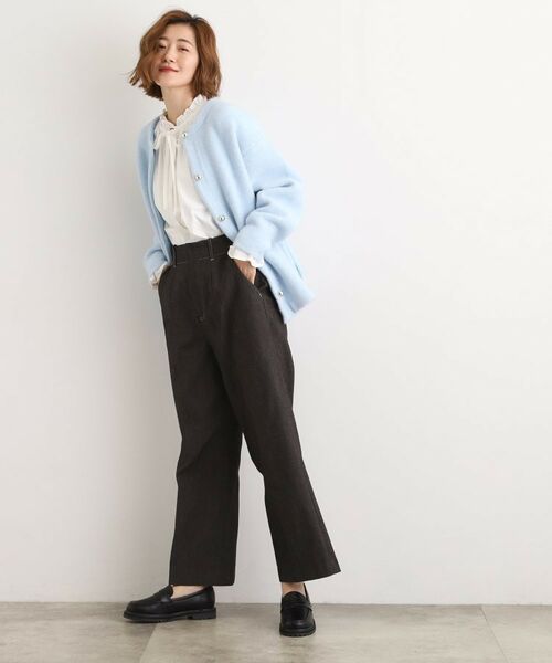 grove / グローブ カーディガン・ボレロ | ふっくらやわらかく、毛混オーバーニットカーディガン | 詳細14