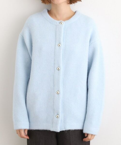 grove / グローブ カーディガン・ボレロ | ふっくらやわらかく、毛混オーバーニットカーディガン | 詳細16