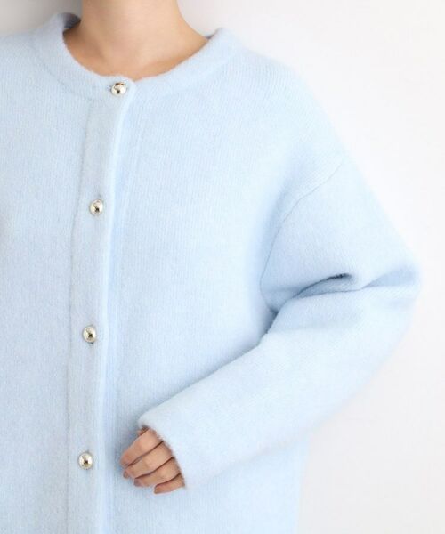 grove / グローブ カーディガン・ボレロ | ふっくらやわらかく、毛混オーバーニットカーディガン | 詳細20