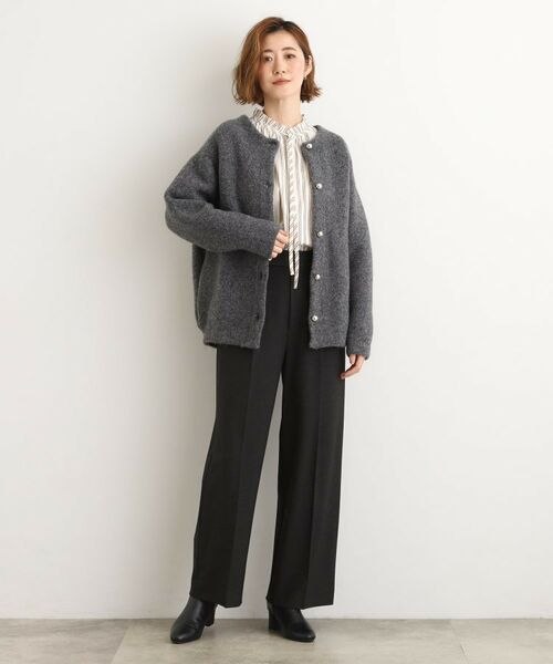 grove / グローブ カーディガン・ボレロ | ふっくらやわらかく、毛混オーバーニットカーディガン | 詳細5