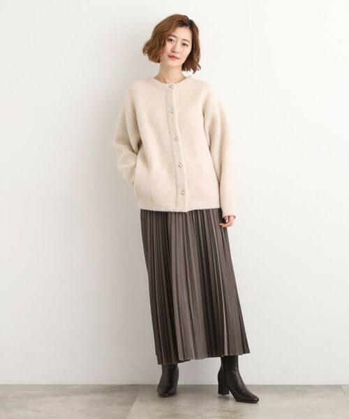 grove / グローブ カーディガン・ボレロ | ふっくらやわらかく、毛混オーバーニットカーディガン | 詳細9