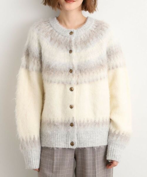 grove / グローブ カーディガン・ボレロ | 求心柄ジャカードニットカーディガン | 詳細10