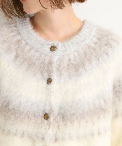 grove / グローブ カーディガン・ボレロ | 求心柄ジャカードニットカーディガン | 詳細13