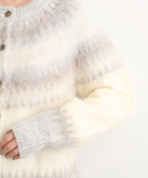 grove / グローブ カーディガン・ボレロ | 求心柄ジャカードニットカーディガン | 詳細14