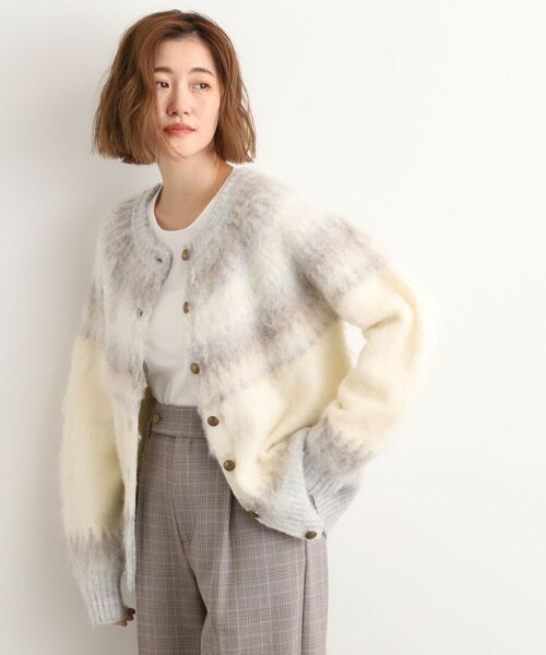 grove / グローブ カーディガン・ボレロ | 求心柄ジャカードニットカーディガン | 詳細2