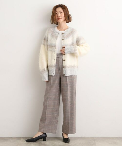 grove / グローブ カーディガン・ボレロ | 求心柄ジャカードニットカーディガン | 詳細3