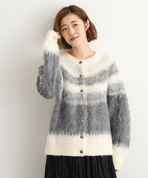 grove / グローブ カーディガン・ボレロ | 求心柄ジャカードニットカーディガン | 詳細6