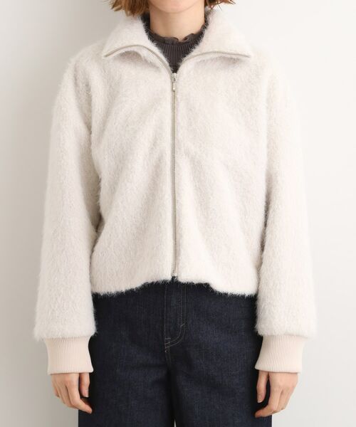 grove / グローブ レザーブルゾン・ジャケット | ふんわりと包み込む、リュクスなフェイクファーブルゾン | 詳細10
