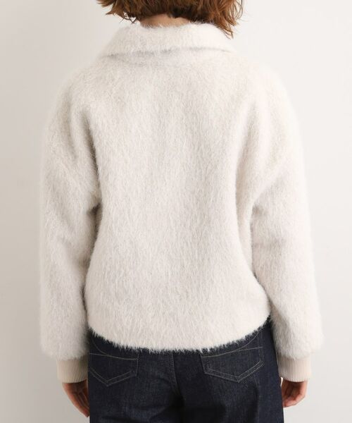 grove / グローブ レザーブルゾン・ジャケット | ふんわりと包み込む、リュクスなフェイクファーブルゾン | 詳細12