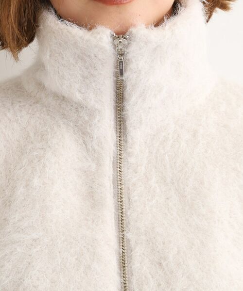 grove / グローブ レザーブルゾン・ジャケット | ふんわりと包み込む、リュクスなフェイクファーブルゾン | 詳細14