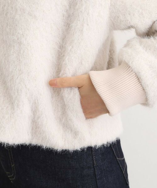 grove / グローブ レザーブルゾン・ジャケット | ふんわりと包み込む、リュクスなフェイクファーブルゾン | 詳細16