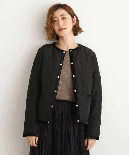 grove / グローブ レザーブルゾン・ジャケット | 【2WAY・リバーシブル】一枚でチェック柄も無地も！キルトジャケット | 詳細8