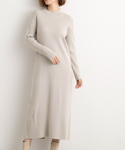 grove / グローブ ロング・マキシ丈ワンピース | 【2点SET/体型カバー】一枚で決まる、ペプラムベスト×ニットワンピース | 詳細19