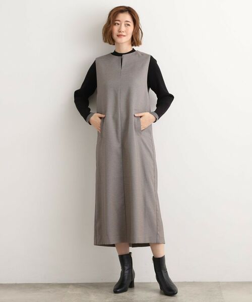 grove / グローブ ロング・マキシ丈ワンピース | 【2WAY/美シルエット】着こなし自在のジャンドレワンピース | 詳細12