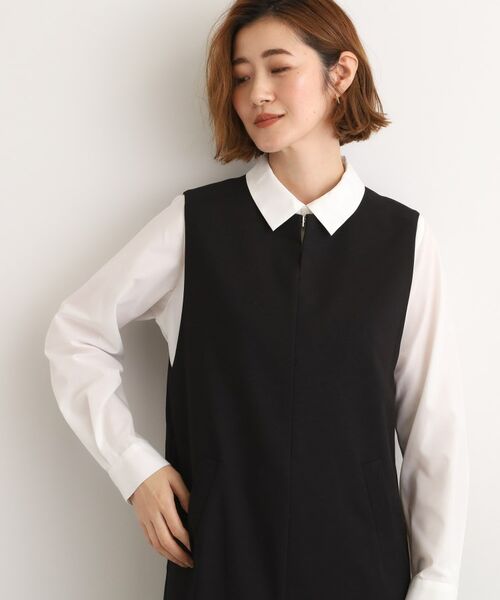 grove / グローブ ロング・マキシ丈ワンピース | 【2WAY/美シルエット】着こなし自在のジャンドレワンピース | 詳細2