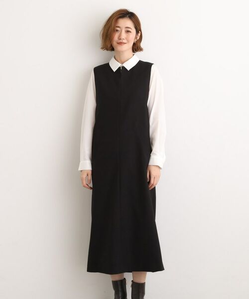 grove / グローブ ロング・マキシ丈ワンピース | 【2WAY/美シルエット】着こなし自在のジャンドレワンピース | 詳細4