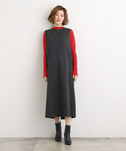 grove / グローブ ロング・マキシ丈ワンピース | 【2WAY/美シルエット】着こなし自在のジャンドレワンピース | 詳細7