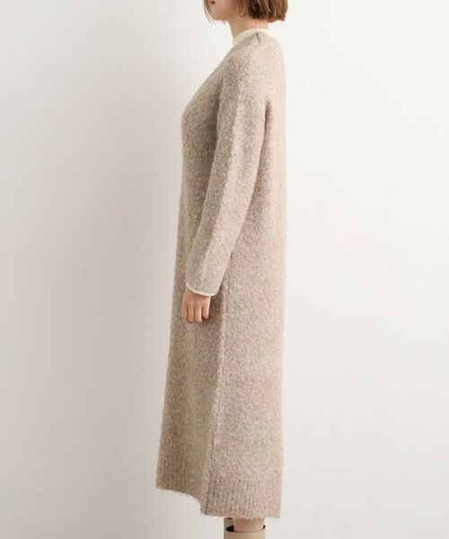 grove / グローブ ミニ丈・ひざ丈ワンピース | 一枚でレイヤードコーデ完成！ブークレーニットワンピース | 詳細14