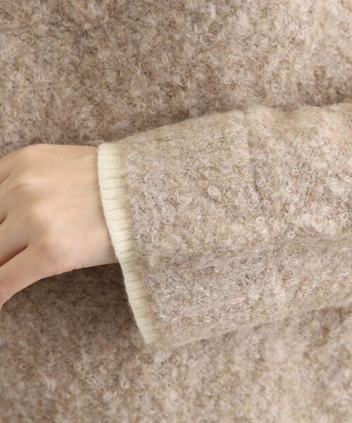 grove / グローブ ミニ丈・ひざ丈ワンピース | 一枚でレイヤードコーデ完成！ブークレーニットワンピース | 詳細17