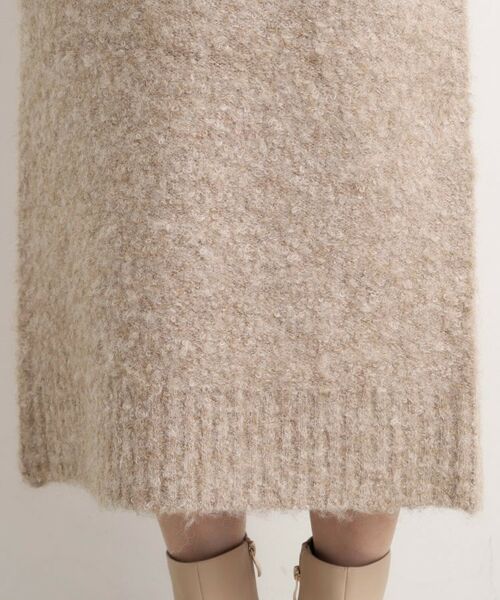 grove / グローブ ミニ丈・ひざ丈ワンピース | 一枚でレイヤードコーデ完成！ブークレーニットワンピース | 詳細19