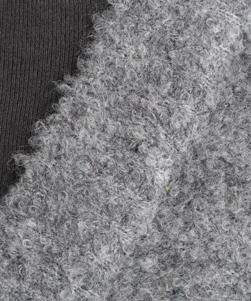 grove / グローブ ミニ丈・ひざ丈ワンピース | 一枚でレイヤードコーデ完成！ブークレーニットワンピース | 詳細4