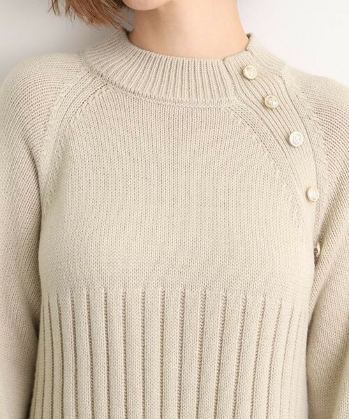 grove / グローブ ロング・マキシ丈ワンピース | 【選べる着丈】配色サイドプリーツニットワンピース | 詳細17