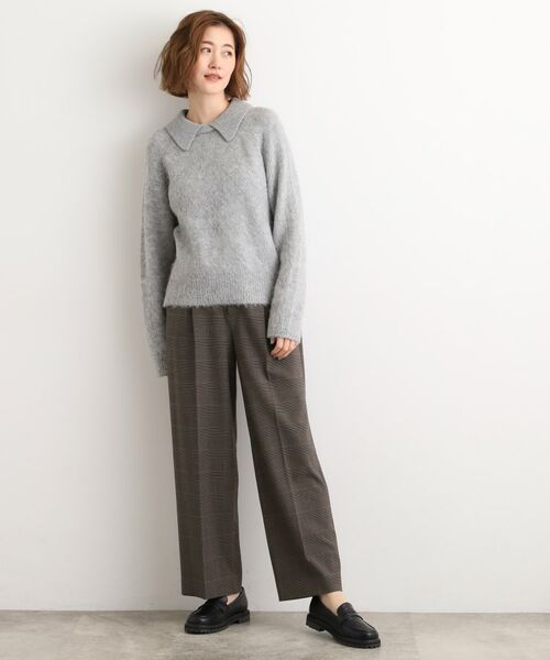 grove / グローブ パンツ | シャークスキン裏起毛スラックスパンツ | 詳細11