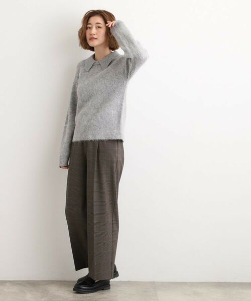 grove / グローブ パンツ | シャークスキン裏起毛スラックスパンツ | 詳細12