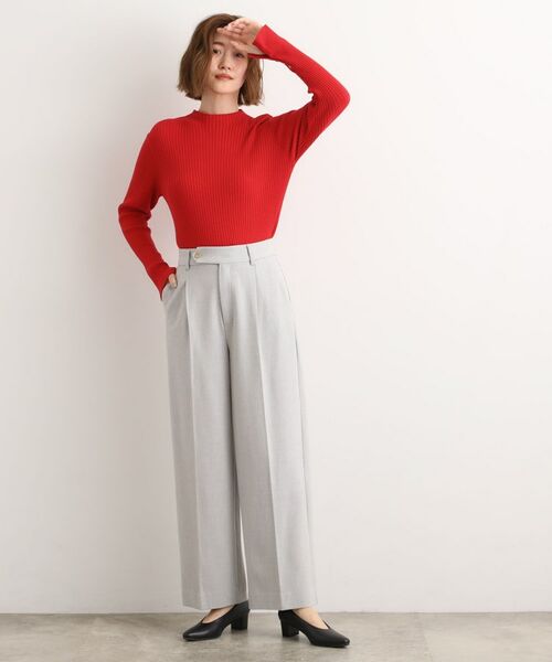 grove / グローブ パンツ | シャークスキン裏起毛スラックスパンツ | 詳細2