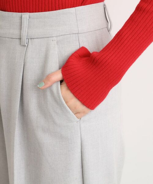 grove / グローブ パンツ | シャークスキン裏起毛スラックスパンツ | 詳細24