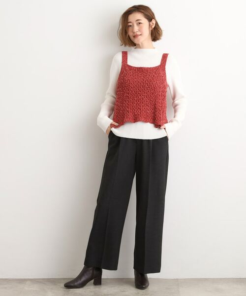 grove / グローブ パンツ | シャークスキン裏起毛スラックスパンツ | 詳細7