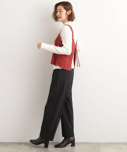 grove / グローブ パンツ | シャークスキン裏起毛スラックスパンツ | 詳細8