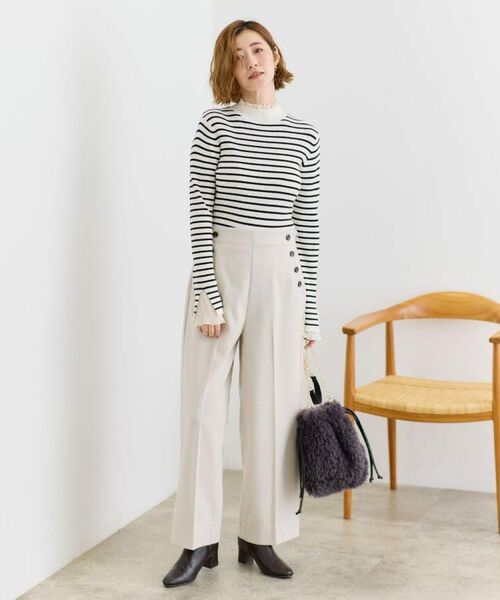 grove / グローブ パンツ | 【洗える/美シルエット】マリンワイドパンツ | 詳細9