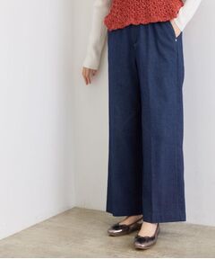 grove / グローブ パンツ | 裏起毛デニムライクストレートワイドパンツ