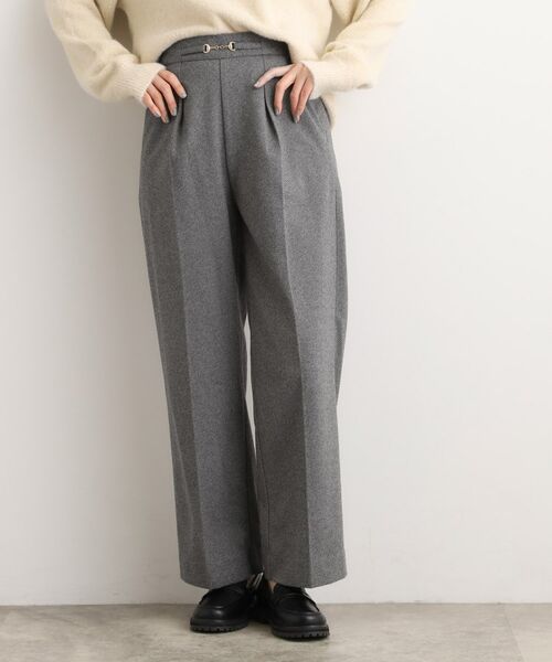 grove / グローブ パンツ | フロントビットカルゼワイドパンツ(チャコールグレー(414))