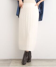 grove / グローブ ロング・マキシ丈スカート | 【SETITEM】ケーブルニットスカート