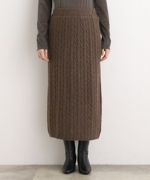 grove / グローブ ロング・マキシ丈スカート | 【SETITEM】ケーブルニットスカート | 詳細15