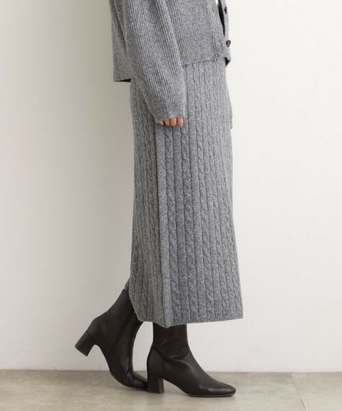grove / グローブ ロング・マキシ丈スカート | 【SETITEM】ケーブルニットスカート | 詳細7