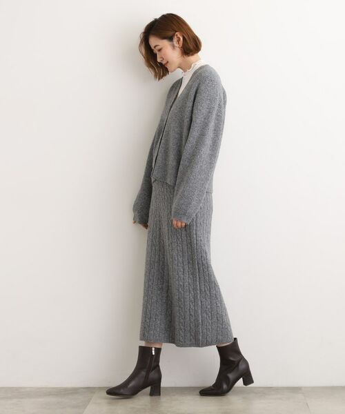 grove / グローブ ロング・マキシ丈スカート | 【SETITEM】ケーブルニットスカート | 詳細9