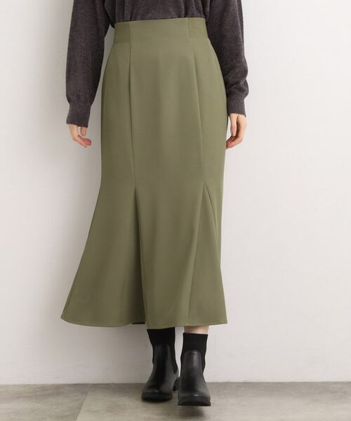 grove / グローブ ロング・マキシ丈スカート | ウエストサイドリブマーメイドスカート | 詳細1