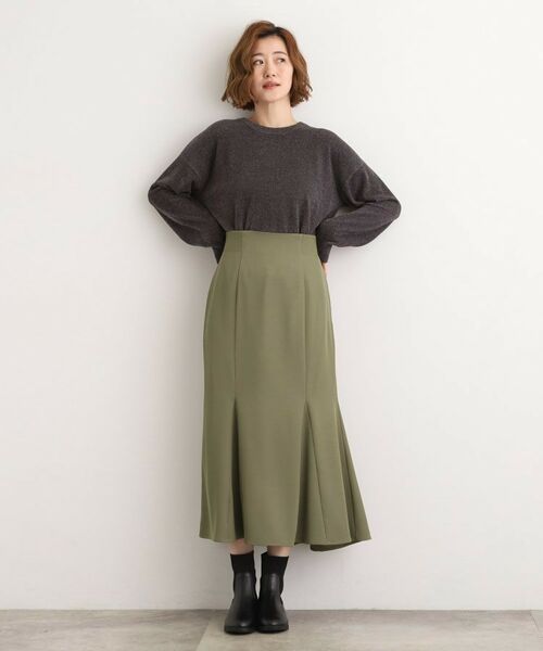 grove / グローブ ロング・マキシ丈スカート | ウエストサイドリブマーメイドスカート | 詳細3